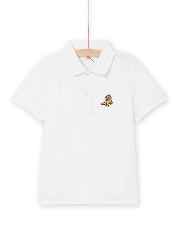 Polo-Shirt aus Piqué mit Dinosaurier-Badge ROJOPOL4 / 23S90271POL000
