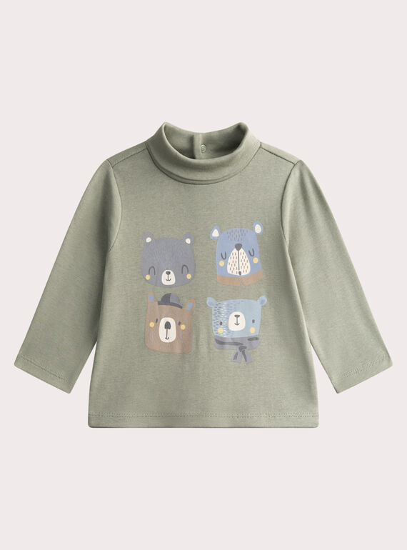 Unterziehpullover mit Bärenanimation für Baby-Jungen VUPERSOUP / 24WG10R1SPL631