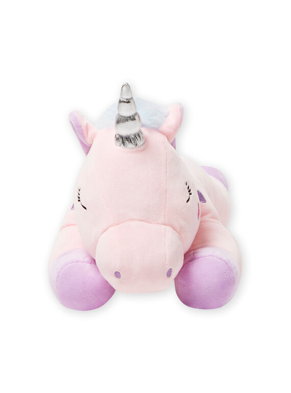 Rosa Einhorn-Plüsch für Jungen mit kleinen lila Herzen JLicorne rose / 20T8GF1BPE2099