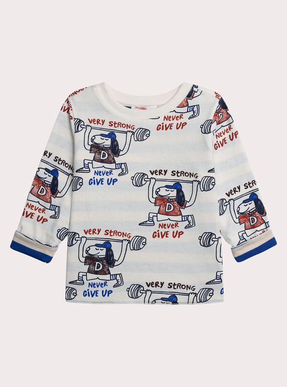 T-Shirt zum Wenden mit Hunde-Animation, Jungen XOBLUTEE4 / 25W902N1TMLA002