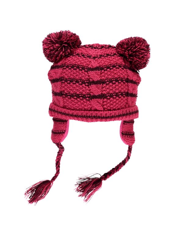 Baby girls' pompom hat DYIPINBON / 18WI09P1BON099