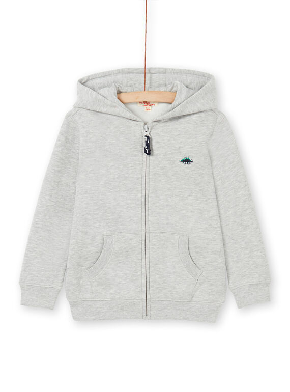 Jogging-Top - Kind Junge - grau meliert LOJOJOH2 / 21S90244JGHJ922