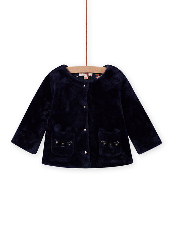 Baby Mädchen Reversible Marine Strickjacke MIJOCAR3 / 21WG0913CAR070