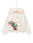 Kapuzen-Sweatshirt mit Fantasiemuster RAPURSWEA / 23S901L1SWE001