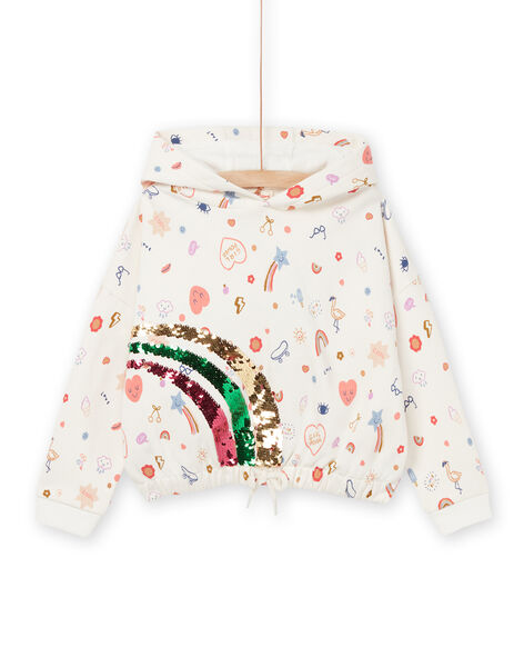 Kapuzen-Sweatshirt mit Fantasiemuster RAPURSWEA / 23S901L1SWE001