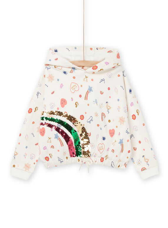 Kapuzen-Sweatshirt mit Fantasiemuster RAPURSWEA / 23S901L1SWE001