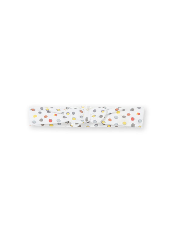 Schleifenstirnband aus Polka-Punktdruck-Jersey LOU1BAN / 21SF40H1BAN000