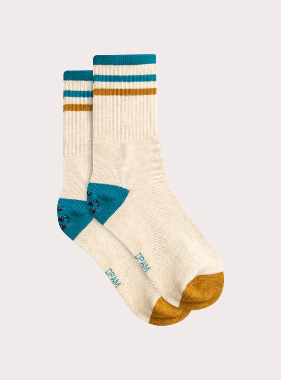 Melierte Tennissocken mit modischem Muster für Jungen VYOJOCHOS2 / 24WI02G2SOQA013