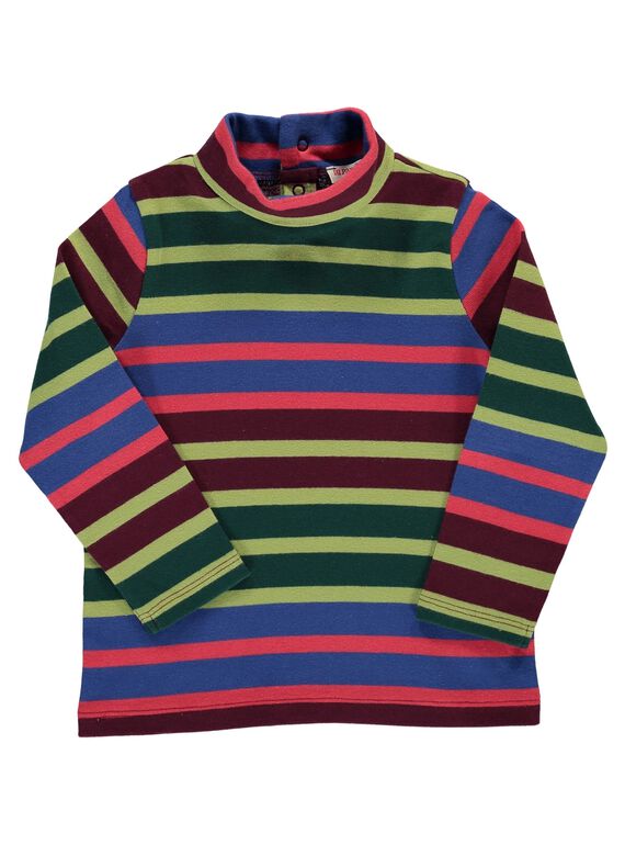 Baby boys' striped polo neck DUVIOSOUP2 / 18WG10H2SPL099