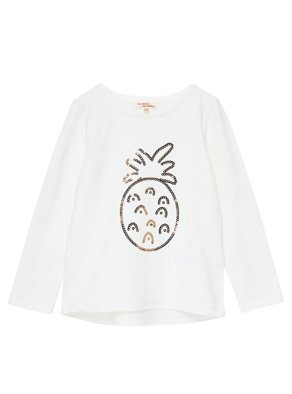 Naturweißes langärmeliges T-Shirt JAJOTEE3 / 20S90144D32001