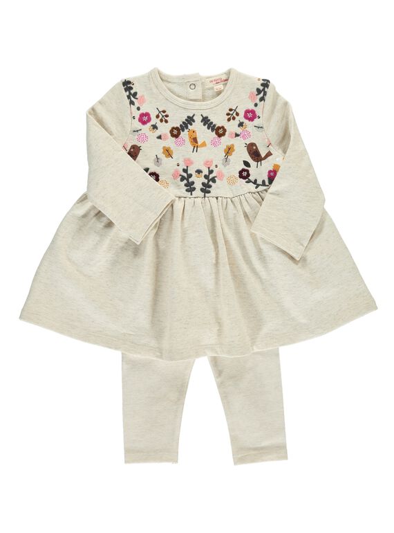 Baby girls' dress and leggings set DICHOENS / 18WG09F1ENS001