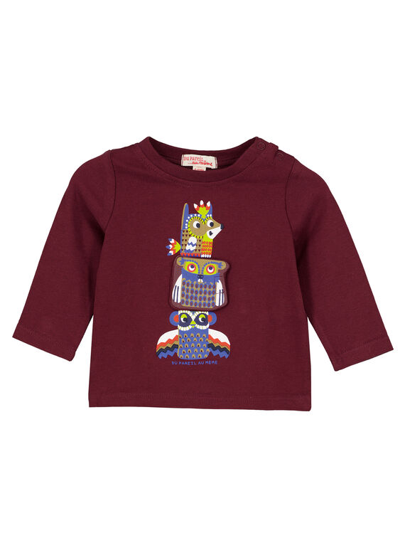 Traubenblaues Langarm-T-Shirt für Babys Jungen GUVIOTEE1 / 19WG10R1TML711