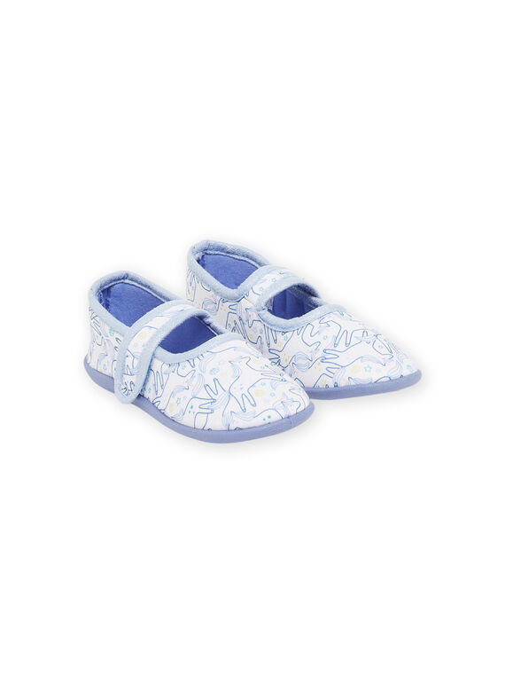 Blaue und rohe Schuhe mit Einhorn-Print RAPANTSAUM / 23KK3541D07001