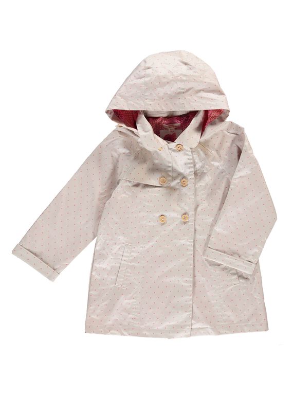 Girls' raincoat CAHOIMPER1 / 18S901E2IMP080