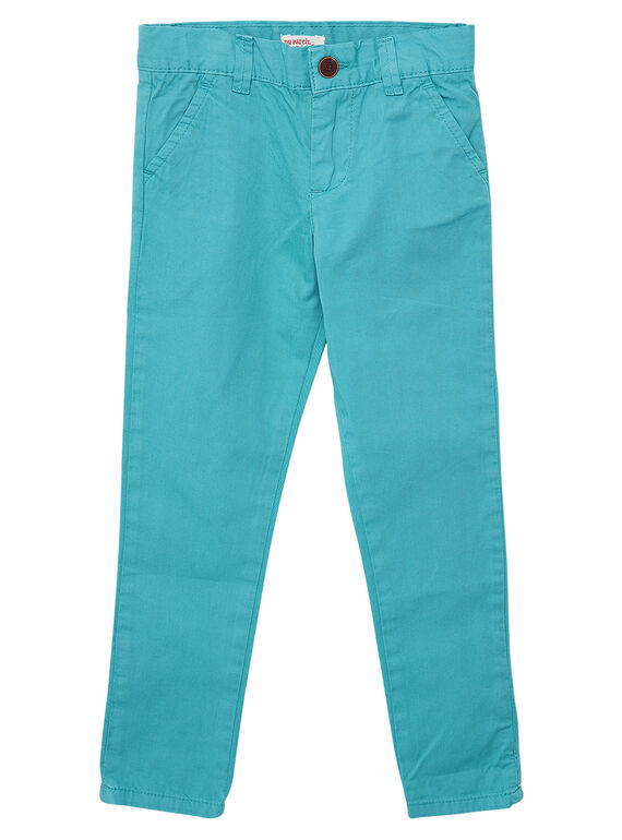 Türkisfarbene Jungen-Chinohose JOJOPACHI3 / 20S90245D2BG622