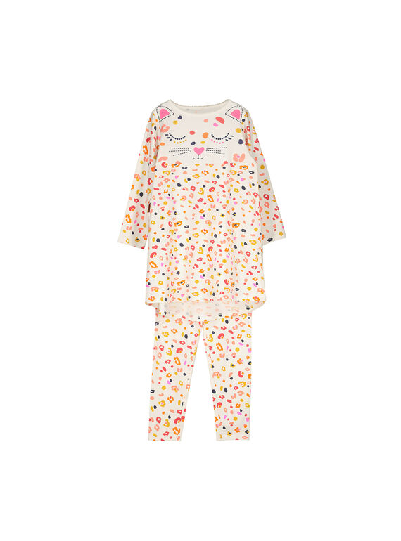 Nachthemd und Leggings für Mädchen FEFACHUEXO / 19SH1141CHN001