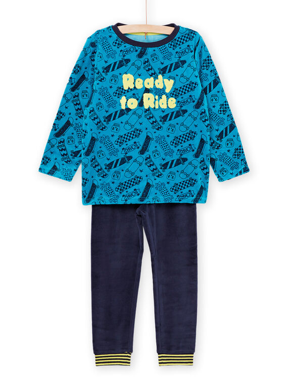 Pyjama aus T-Shirt und Hose mit Skateboard-Print PEGOPYJSKA / 22WH1234PYJC217