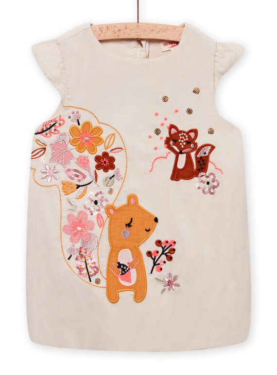 Baby Mädchen Ballkleid aus Samt mit Milleraies MISAUROB1 / 21WG09P1ROB007