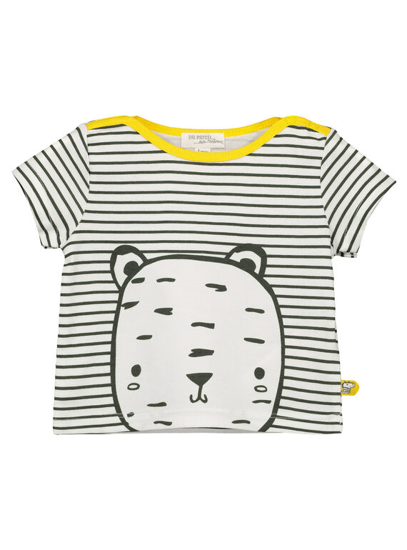 Gestreiftes Unisex-T-Shirt für Babys FOU2TI1 / 19SF05J1TMC000