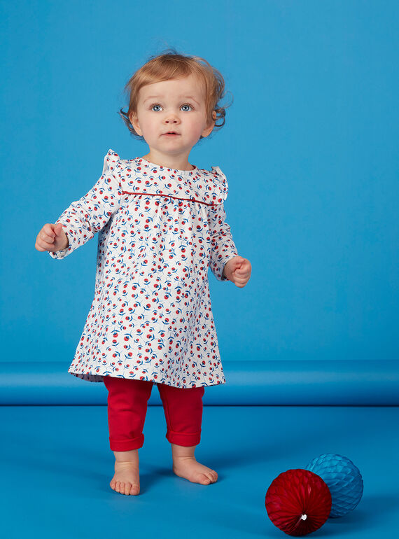 Baby-Set Kleid und Leggings für Mädchen JIGRAENS1 / 20SG09E2ENS001