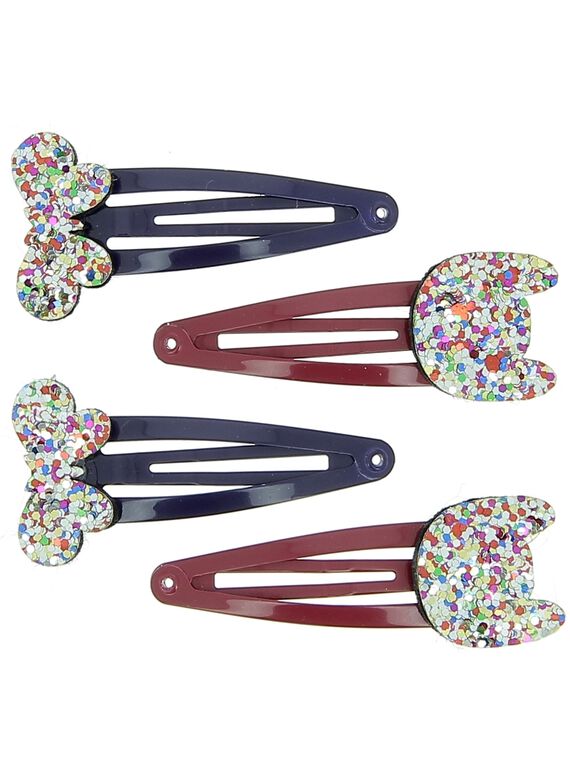 Set of girls' hair slides DYAVIOCLIC2 / 18WI01H2BRT099