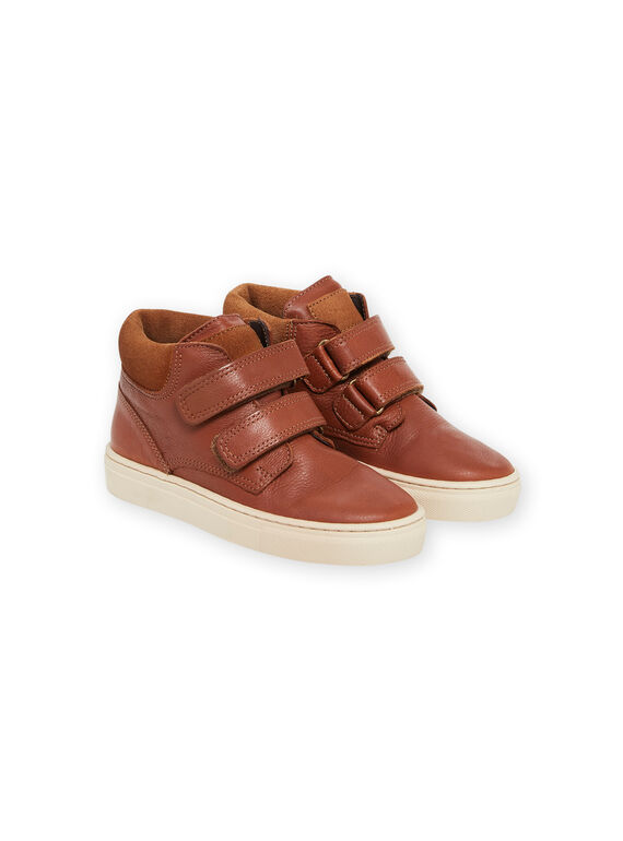 Sneakers aus Glattleder in Camel POBASGO / 22XK3671D3P804