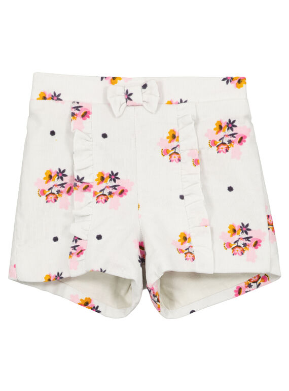 Bedrucktes Samtshorts für Babys Mädchen GIBLASHO / 19WG09S1SHO218