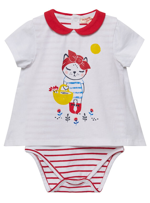 Baby-Body für Mädchen in 2-Teiler-Optik JIGRABODY / 20SG09E1BOD001