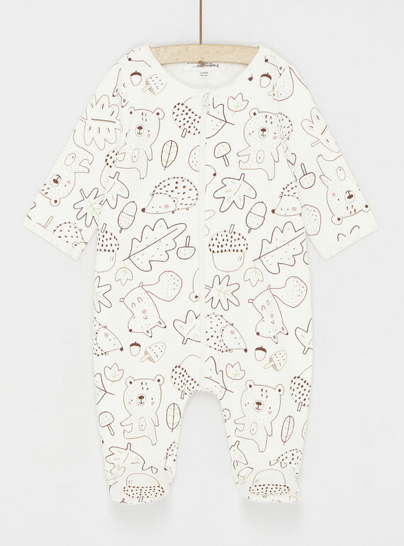 Off-white Strampler mit Tierprint SOU1GRE5 / 23WF0512GREA001