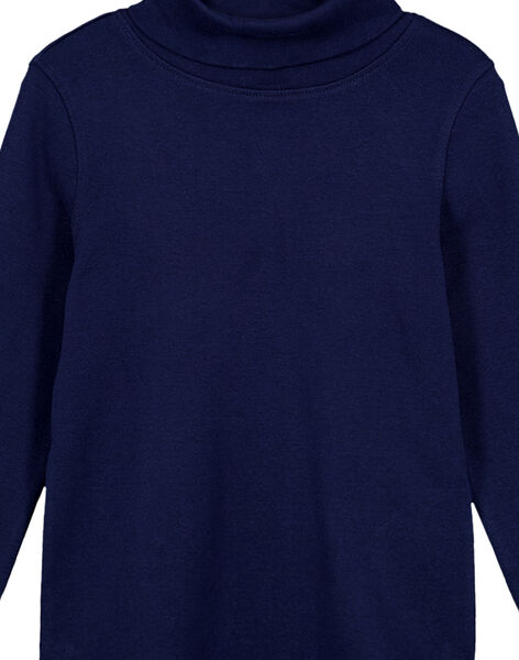 Gerippter Unterziehpullover Marineblau GOESSOU2 / 19W902U4D3B070