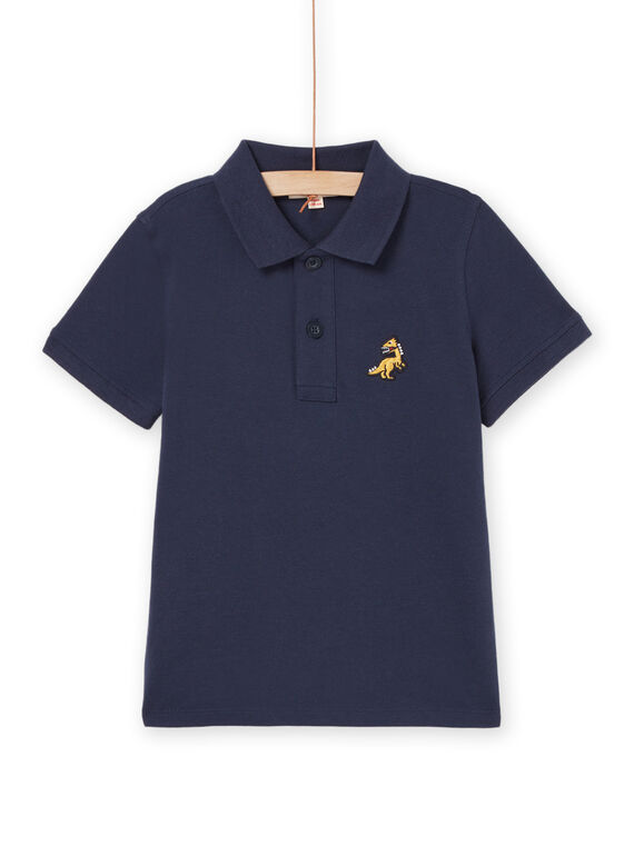 Polo-Shirt aus Piqué mit Dinosaurier-Badge ROJOPOL1 / 23S90272POL705