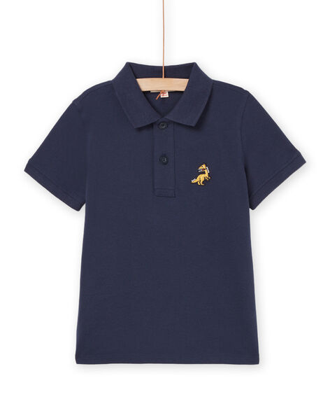 Polo-Shirt aus Piqué mit Dinosaurier-Badge ROJOPOL1 / 23S90272POL705