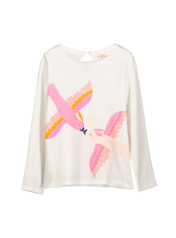 Langärmeliges T-Shirt für Mädchen FAPOTEE1 / 19S901C1TML001