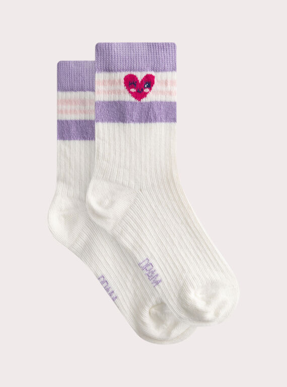 Fantasie-Tennissocken für Mädchen WYAFICHO1 / 25SI01I2SOQ001