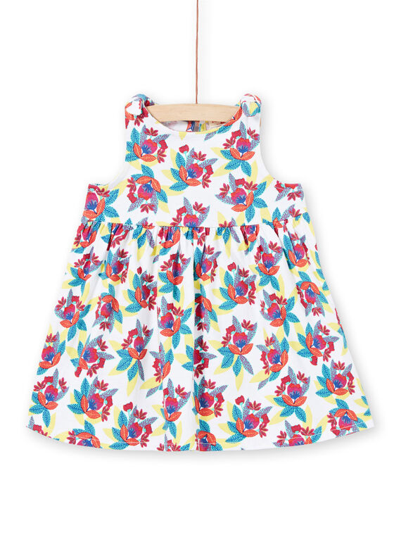 Weißes Baby Mädchen Kleid LIPLAROB4 / 21SG09T4ROB000