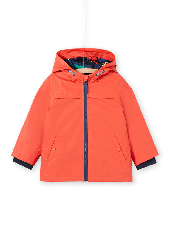 Orange 3 in 1 Regenmantel mit Kapuze für Jungen LOGROIMP1 / 21S902R2IMPE414