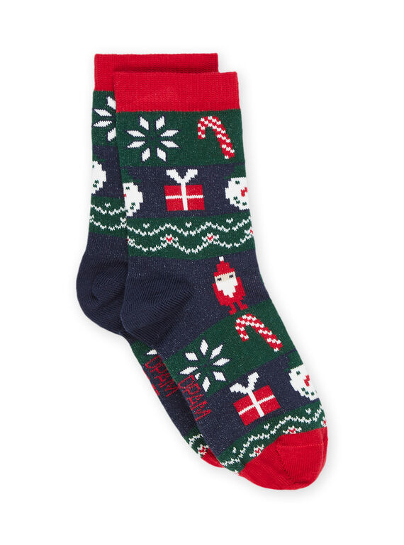 Socken mit Weihnachtsmotiv PYONOCHO / 22WI02V2SOQ705