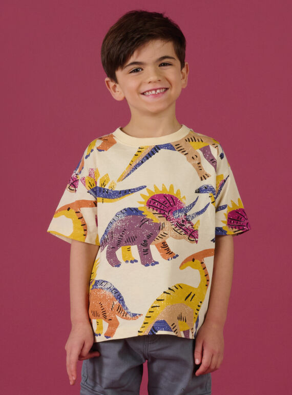 T-Shirt mit Dinosaurier-Muster ROMAGTI2 / 23S902T1TMCA002