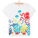 Weißes T-Shirt für Kind Junge mit Meeresbodenmotiv
