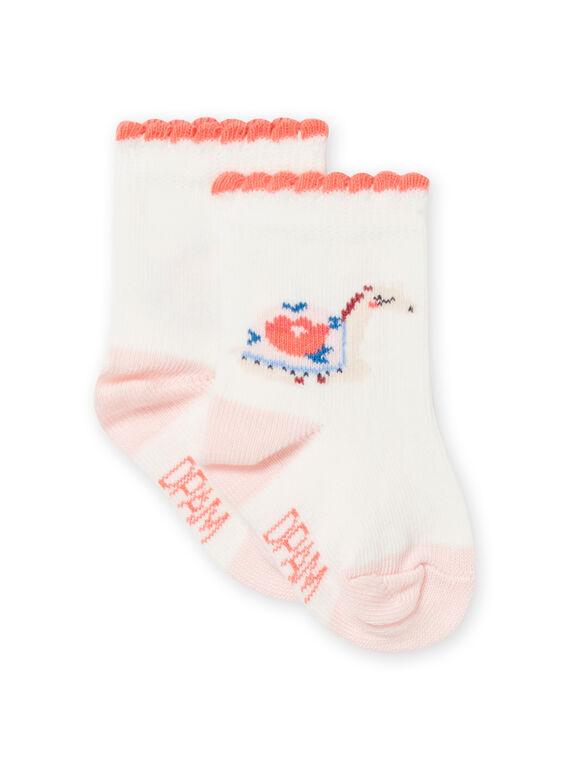 Baby Mädchen ungebleichte Socken NYISANSOQ / 22SI09S1SOQ001