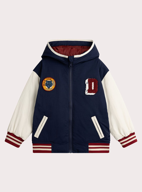Kapuzenjacke im Teddy-Stil für Jungen  VOGROBLOU3 / 24W902E1BLO705