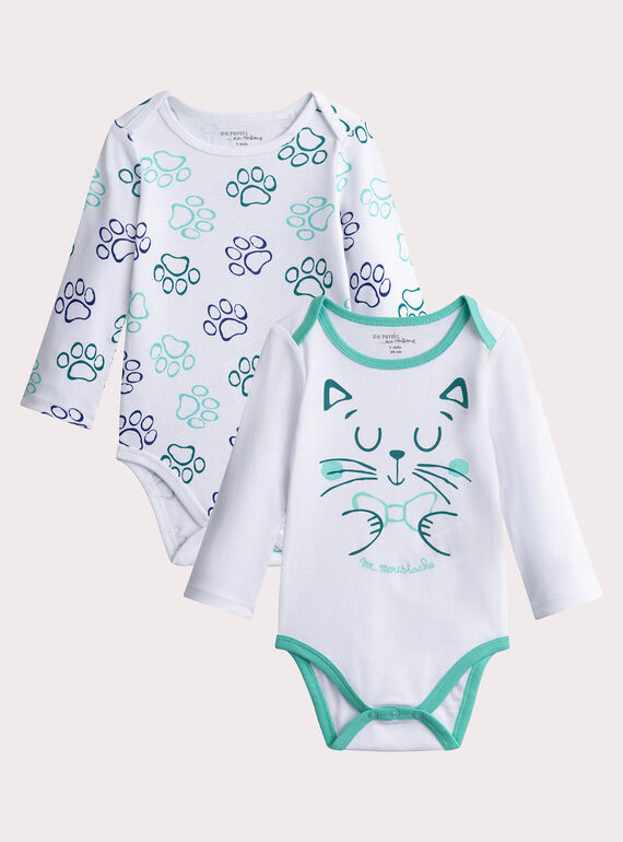 Set mit 2 Bodys mit langen Ärmeln für Baby Jungen  VEGABODCHA / 24WH1481BDL000