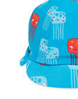 Baby Junge blaue Mütze mit Quallendruck NYUCASQ2 / 22SI10L1CHAC215