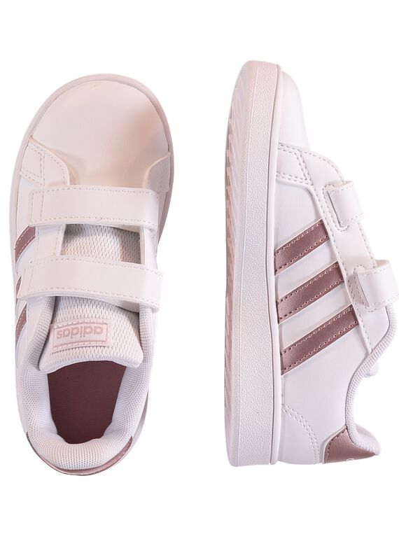 Weiße Sneakers Kind Mädchen ADIDAS Advantage Clean GFEF0107 / 19WK35P1D35000