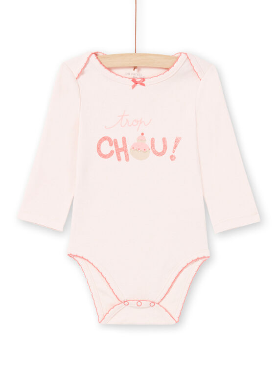 Baby Mädchen blass rosa Strampelanzug MEFIBODCHOU / 21WH13B1BDLD310