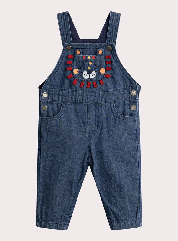 Lange Latzhose aus Denim Kleinkind Junge VUKOSAL / 24WG1031SALP274