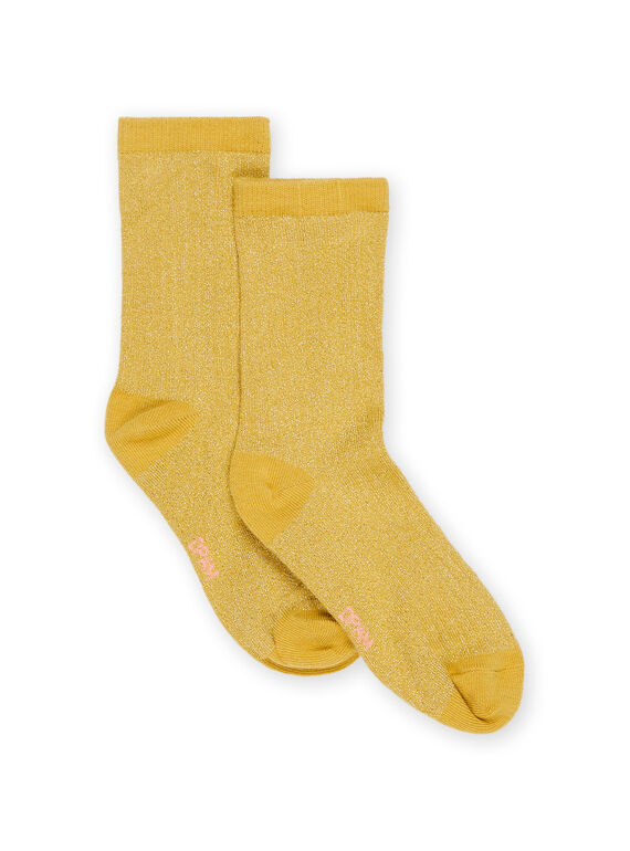 Socken aus Glitzerrippe PYAJOCHO3 / 22WI01D1SOQB107