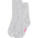 Graue gerippte Socken für Mädchen