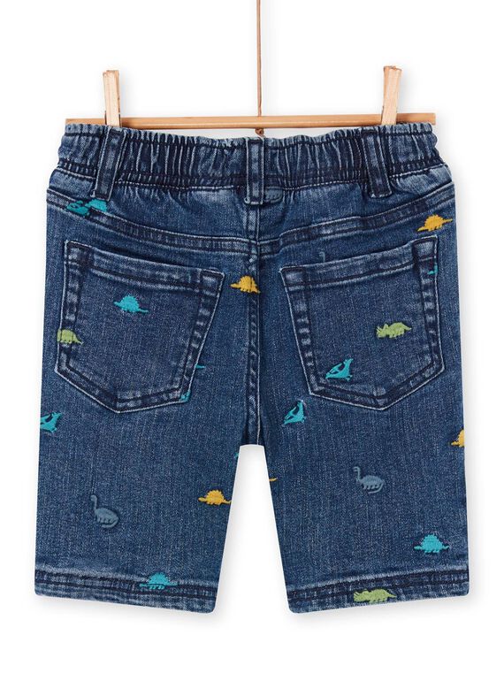 Dinosaurier Druck blaue Jeans Bermuda Shorts Kind Junge LOVERBER2 / 21S902Q1BERP274