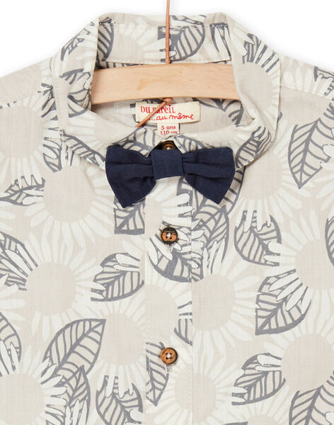Hemd mit Fliege mit Blumenmuster RONEOSHIRT / 23S902O1CHM005